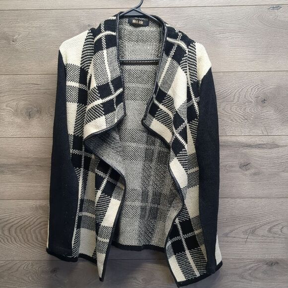 Lulu E. Bebe Open Front Thick Cardigan Sweater Women's Size Medium Large - Picture 1 of 7